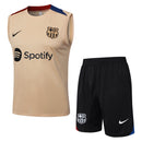 Barcelona Training Set Tank Top Shirt + Shorts 24/25 - Men's Nike - Yellow