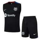 Barcelona Training Set Tank Top Shirt + Shorts 25/26 - Men's Nike - Black
