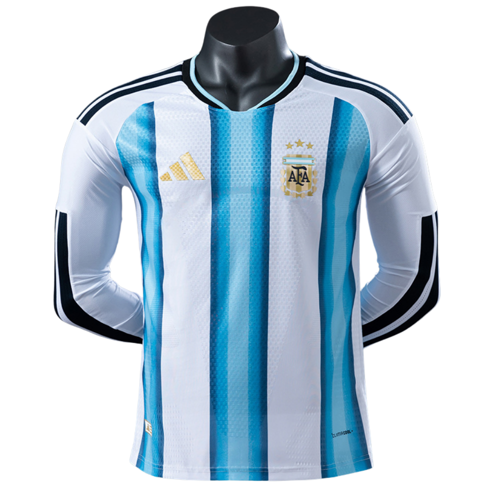 Camisa Argentina 2026 I Home - Versão Jogador - Manga Longa