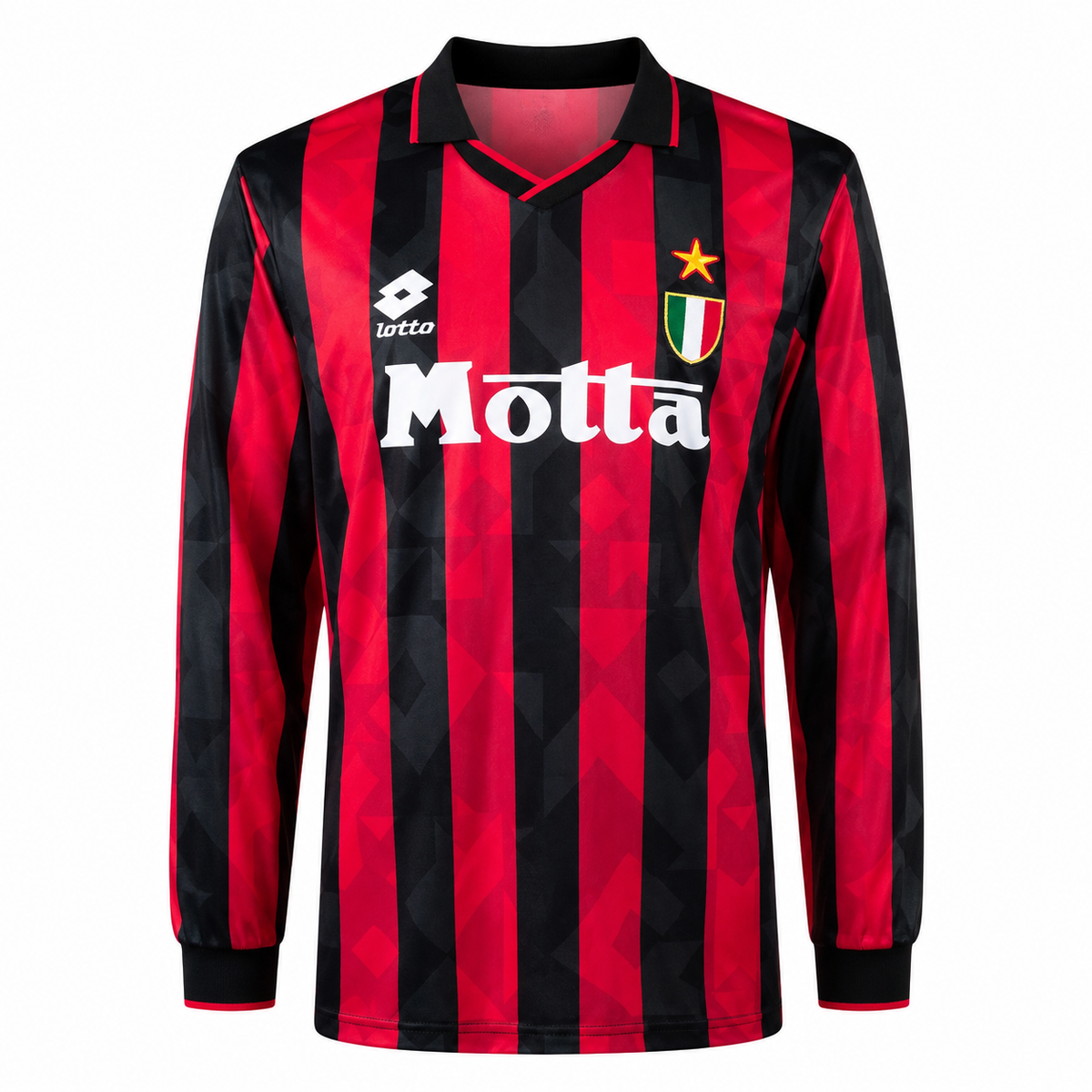 Camisa AC Milan 93/94 I Home - Versão Retrô - Manga Longa