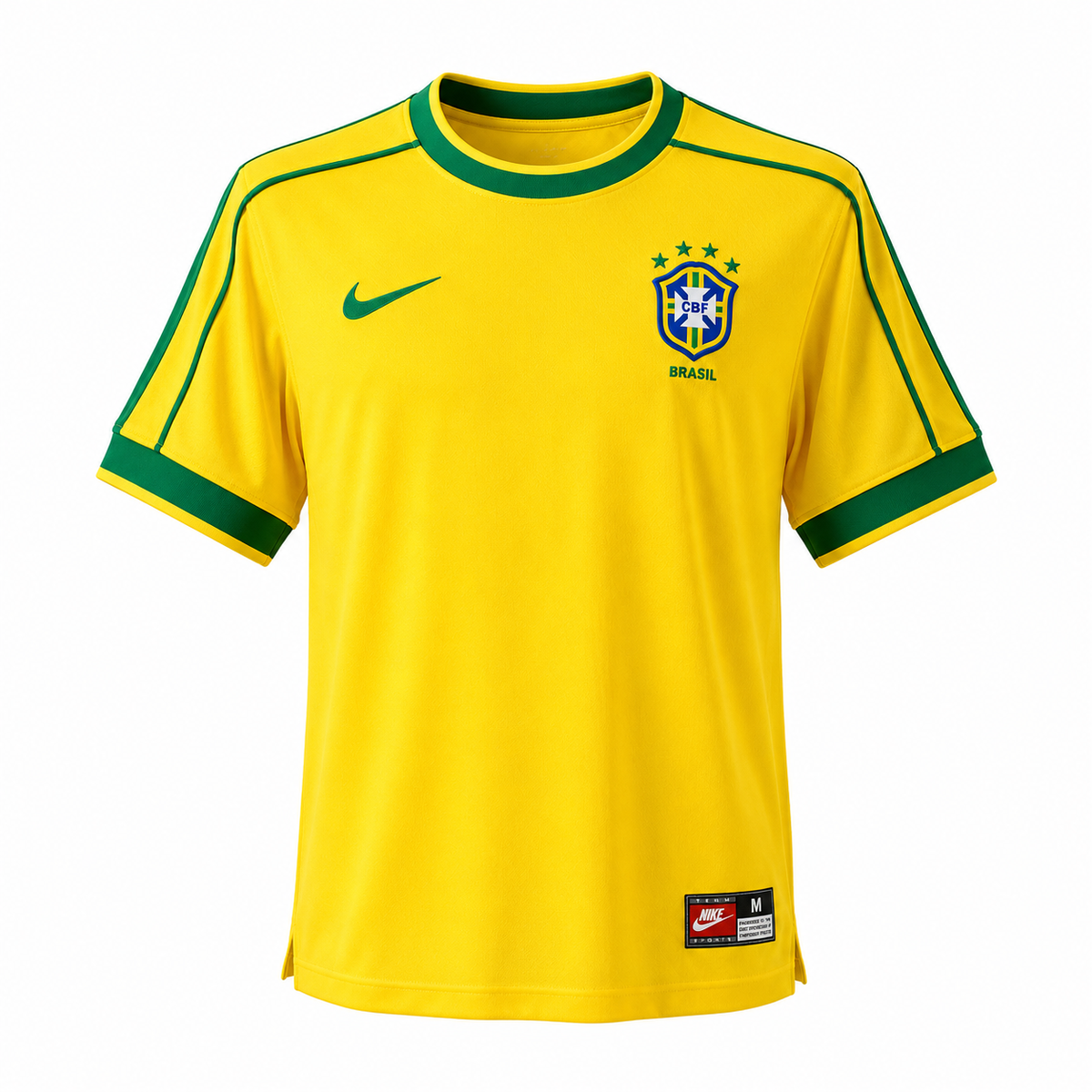 Camisa Brasil 1998 I Home - Versão Retrô