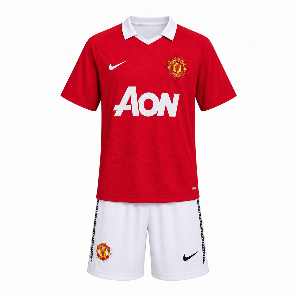 Manchester United 10/11 Home - Kids Kit - Retro