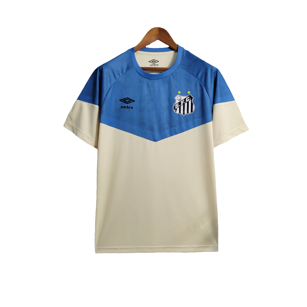 Camisa Santos 23/24 Treino - Bege - Versão Torcedor