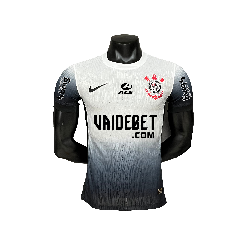 Camisa Corinthians 24/25 I Home - Todos os Patrocínios - Versão Jogador