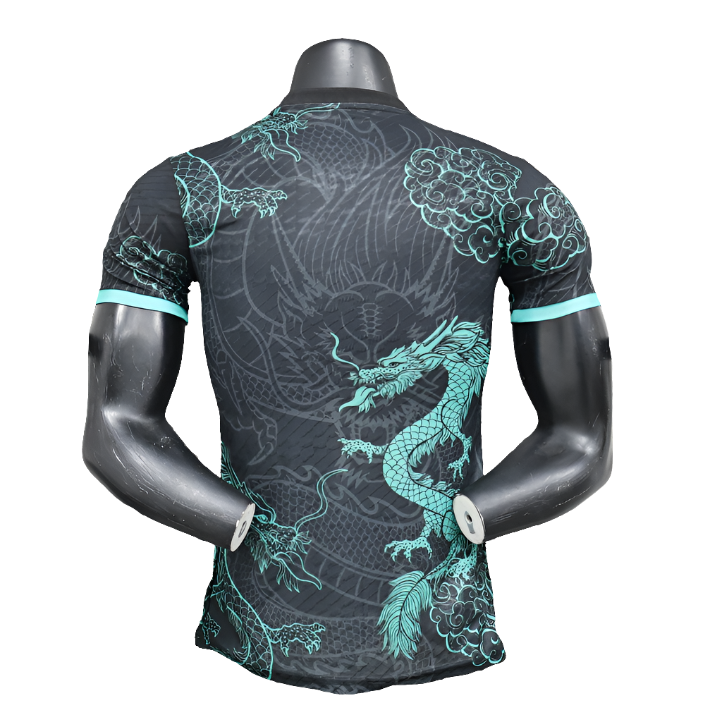 Camisa Real Madrid 25/26 Edição Especial - Preta e Azul Celeste - Versão Jogador