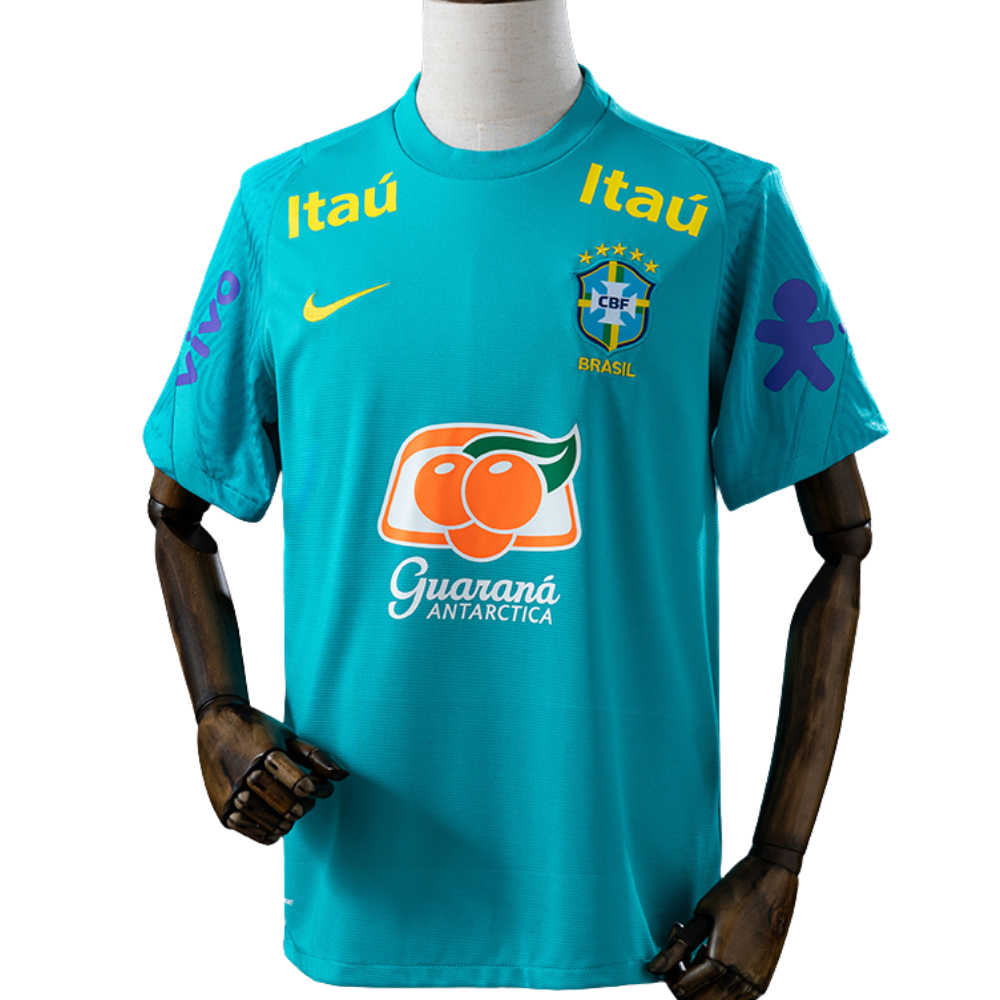 Camisa Brasil Treino Azul Turquesa