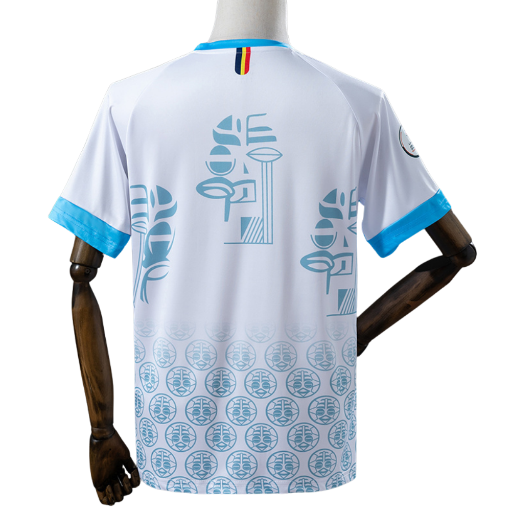 Camisa Congo 2026 branca e azul - Versão Torcedor