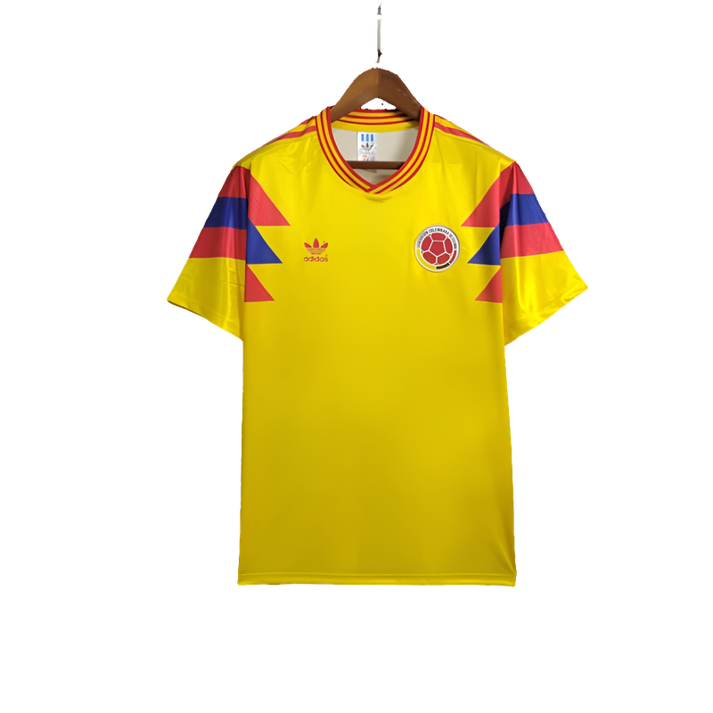 Camisa Colômbia 1990 I Home - Versão Retrô