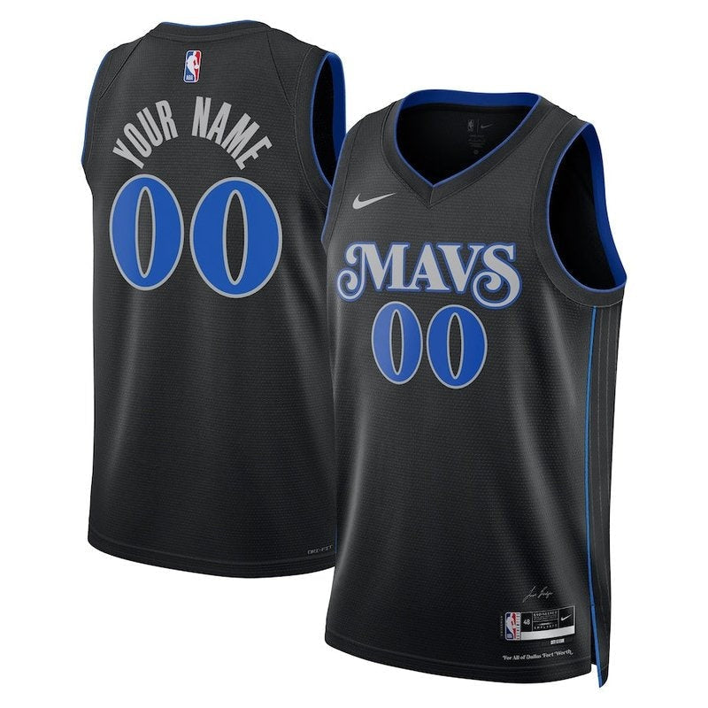 Camisa NBA - Dallas Mavericks - 23/24 - Preto - Edição Cidade