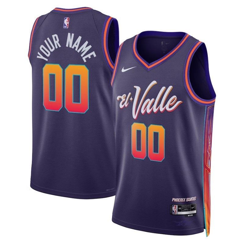 Camisa NBA - Phoenix Suns - 23/24 - Roxo - Edição Cidade