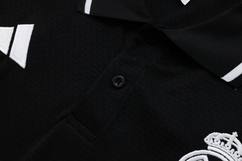 Conjunto Real Madrid Treino 25/26 - Masculino adidas - Preto
