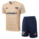 Conjunto São Paulo de Treino 24/25 - Masculino New Balance - Laranja e azul