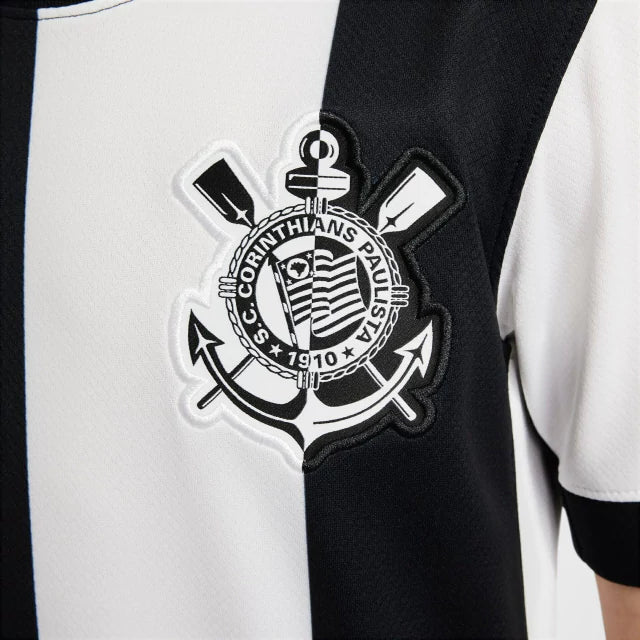 Kit Infantil Corinthians llI 24/25 - Nike - branco e preto
