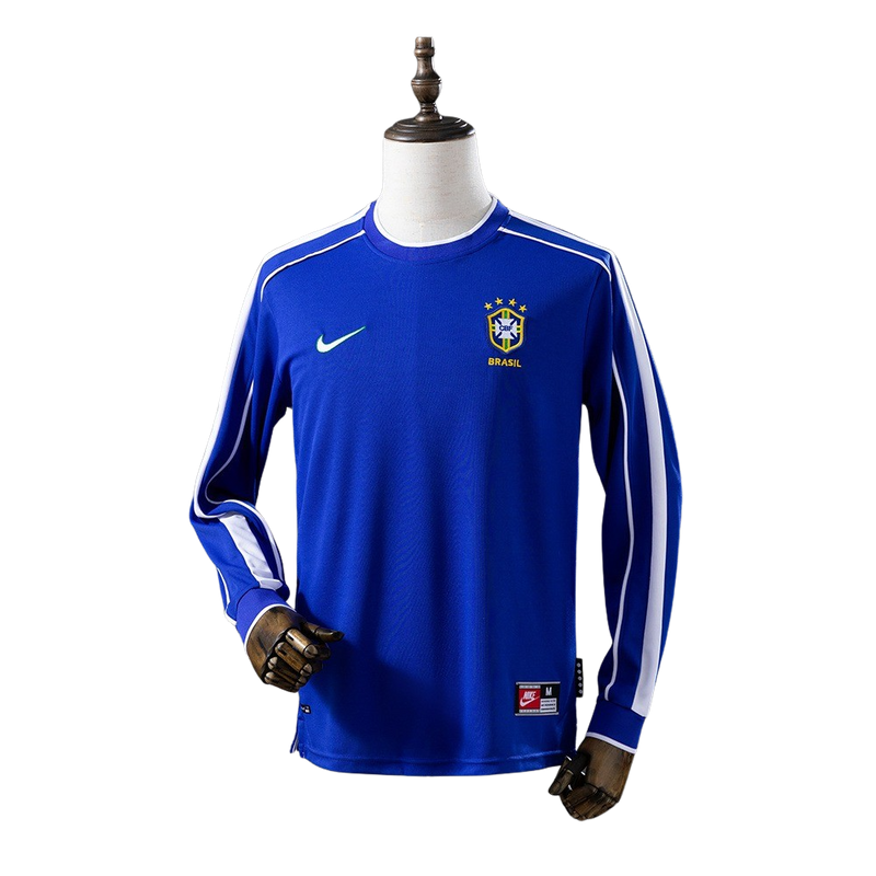 Camisa Do Brasil ll Retrô 1998 Manga Longa - Torcedor Masculina