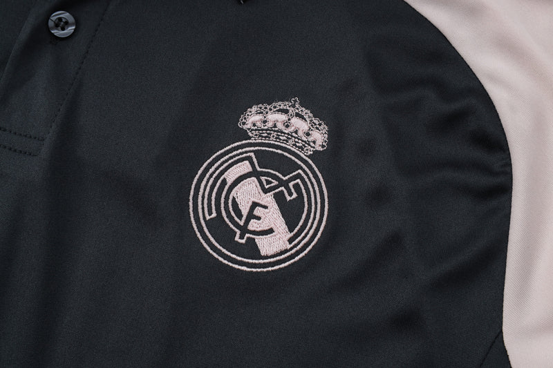 Conjunto Real Madrid Treino 24/25 - Masculino adidas - Branco (mangas brancas)