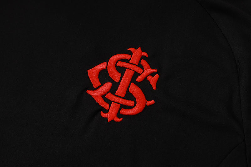 Conjunto Internacional Treino 24/25 - Masculino Adidas - Preto e vermelho