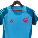 Camisa Flamengo Treino 25/26 - Torcedor Adidas Feminina - Azul