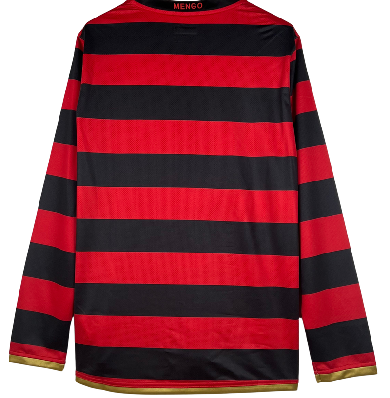 Camisa Flamengo Manga longa Retrô 2009 Nike - Vermelha e Preta