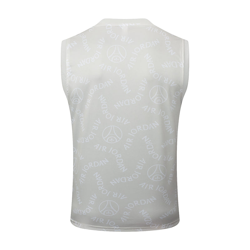 Conjunto Paris Saint-Germain Treino Camisa Regata + short 24/25 - Masculino Jordan - cinza claro