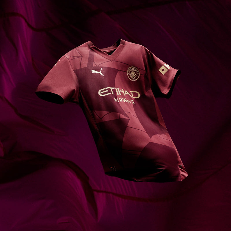 Camisa Manchester City III 24/25 - Torcedor Puma Masculina - Vinho