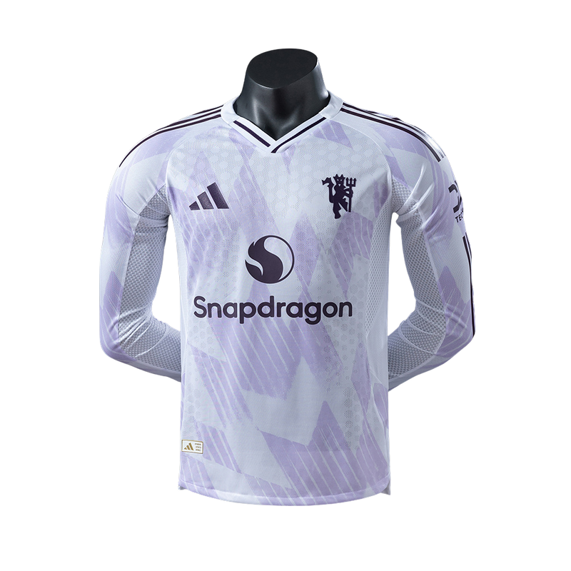 Camisa Manchester United ll 25/26 Manga Longa - Jogador Masculina