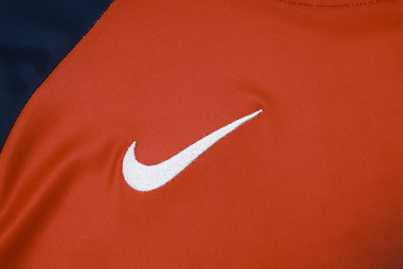 Paris Saint-Germain Training Set Short Sleeve Shirt + Shorts 24/25 - Men's Nike - Red/Royal Blue