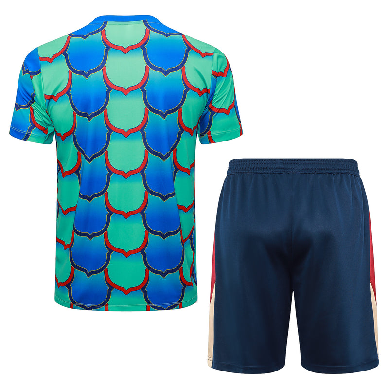 Conjunto Barcelona Treino Camisa manga curta + short 25/26 - Masculino Nike - verde