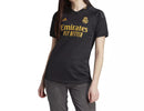 Camisa Real Madrid III 23/24 - Feminina Adidas - Preta com detalhes em cinza
