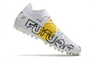 Chuteira Puma Future Z FG/AG - Branco/amarelo