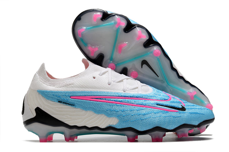 Chuteira de Campo NIKE PHANTOM GX ELITE FG - Branco/Azul
