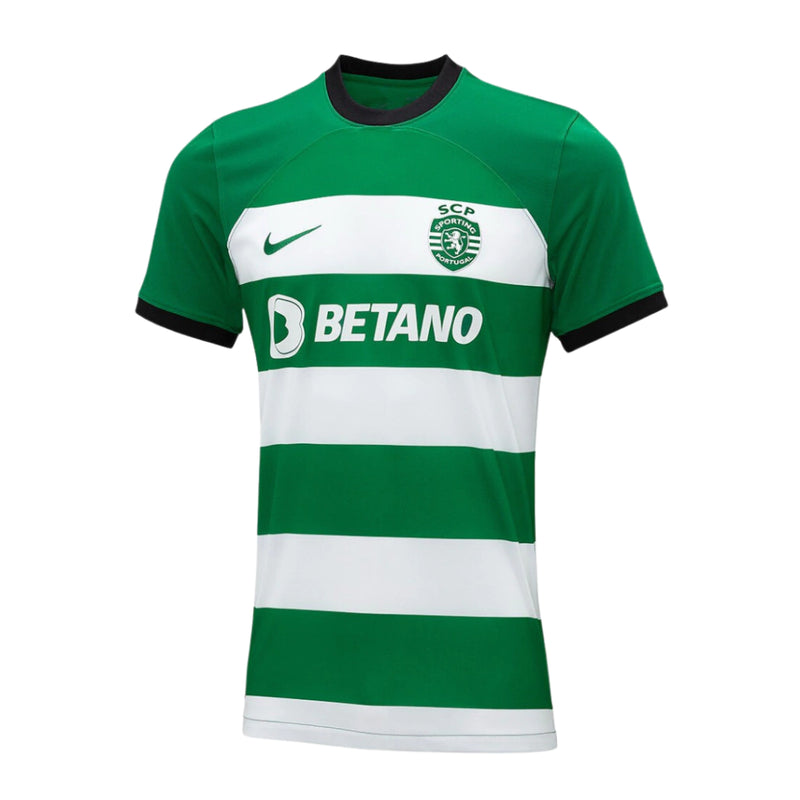 Camisa Sporting CP I 23/24 - Torcedor Nike Masculina - Verde com detalhes em branco e preto