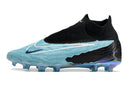 Chuteira de Campo NIKE PHANTOM GX ELITE DF Link FG -  Preto/Azul Agua