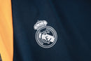 Conjunto Real Madrid Treino 24/25 - Masculino Adidas -   Azul Royal Mangas Compridas (Mangas Amarelas)