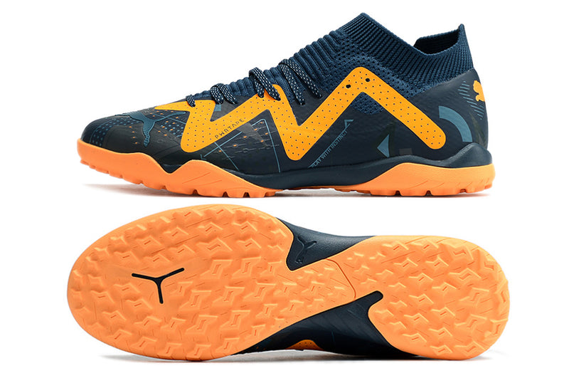 Chuteiras de futebol Puma Future X Powercat Tokyo Match TF - Preta/laranja