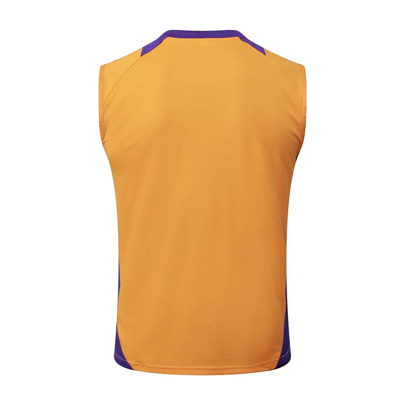 Conjunto Real Madrid Treino Camisa Regata + short 24/25 - Masculino adidas - laranja