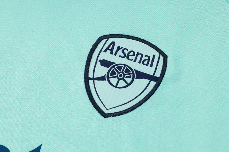 Conjunto Arsenal Treino Camisa manga curta + short 24/25 - Masculino Adidas - Azul agua