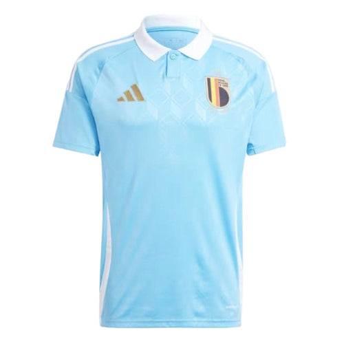 Camisa Bélgica I 24/25 - Torcedor Adidas Masculina - Azul com detalhes em branco