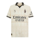 Camisa AC Milan Edição especial Goleiro 23/24 - Torcedor Puma Masculina - Bege com detalhes em preto