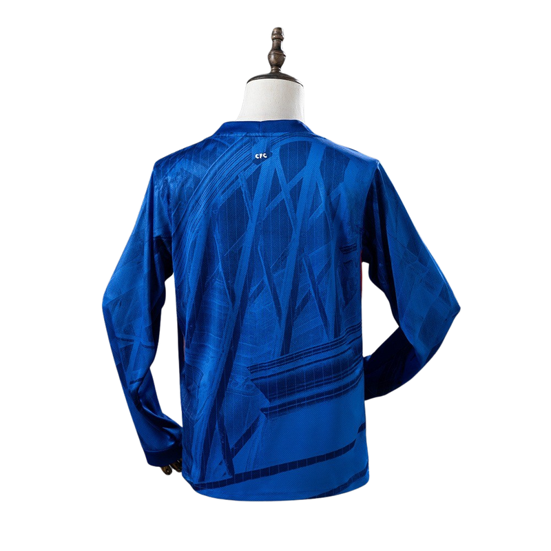 Camisa Chelsea l 25/26 Manga Longa - Torcedor Masculina