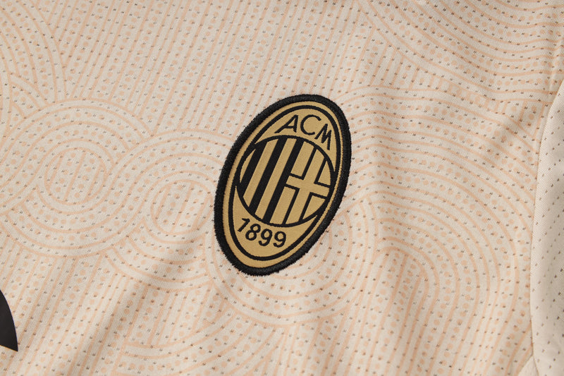 Milan Training Set Short Sleeve Shirt + Shorts 24/25 - Men's Nike - Apricot