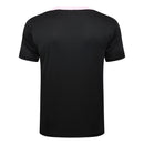 Conjunto Paris Saint-Germain Treino Camisa manga curta + short 24/25 - Masculino Jordan - Preto (Ombros rosa)