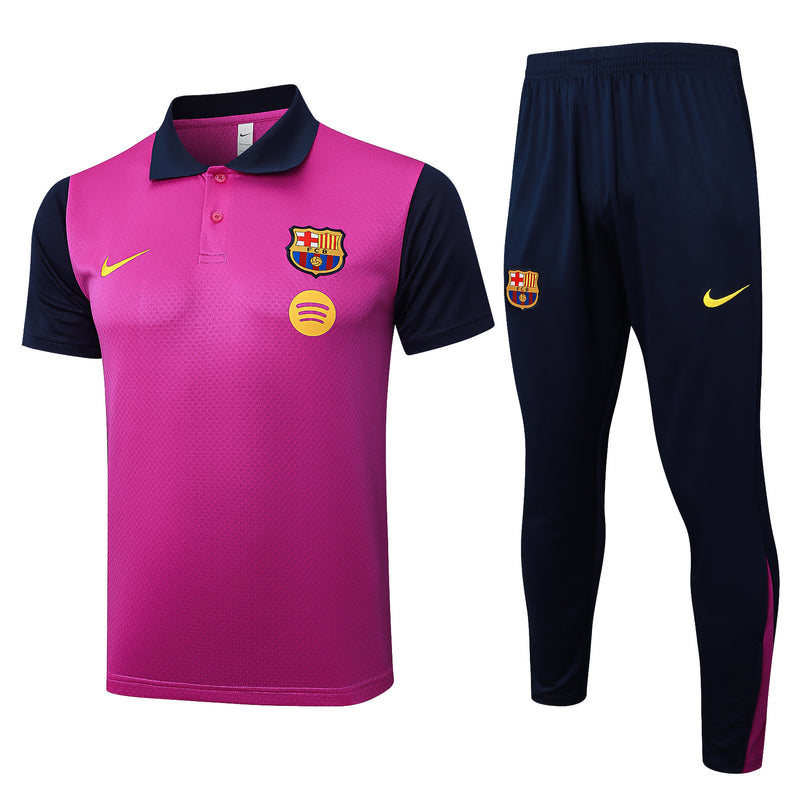 Conjunto Barcelona Treino 25/26 - Masculino Nike - Roxo