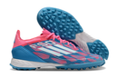 Chuteiras de futebol adidas F50 Pro TF - Azul/Rosa