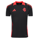 Camisa Internacional Treino 25/26 - Torcedor Adidas Masculina - Preta com detalhes em vermelho