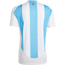 Camisa Seleção da Argentina I 24/25 - Torcedor Adidas Masculina - Azul e branca com detalhes em dourado