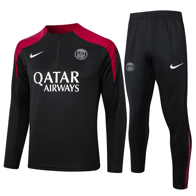 Conjunto Paris Saint-Germain Treino 24/25 - Masculino Nike - Preto