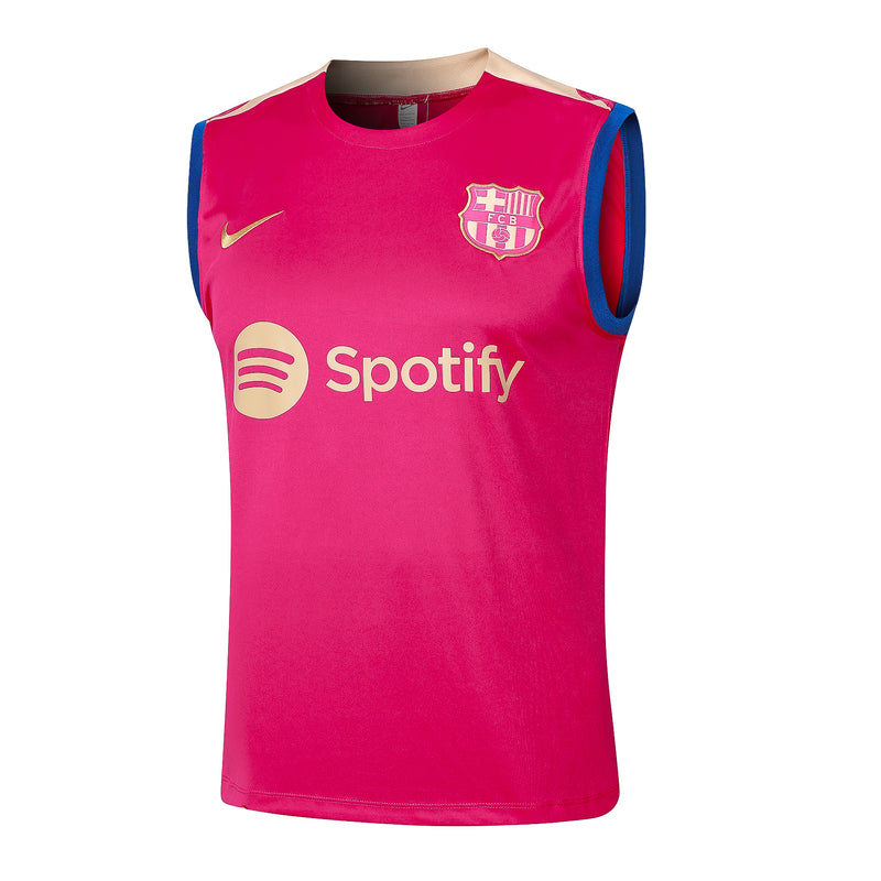 Conjunto Barcelona Treino Camisa Regata + short 24/25 - Masculino Nike - vermelho