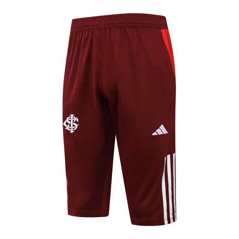 Conjunto Internacional Treino com calça cropped 24/25 - Masculino Adidas - Vermelho e vinho
