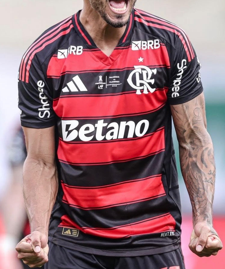 Camisa Flamengo 25/26 I Home - Todos os Patrocínios - Versão Jogador