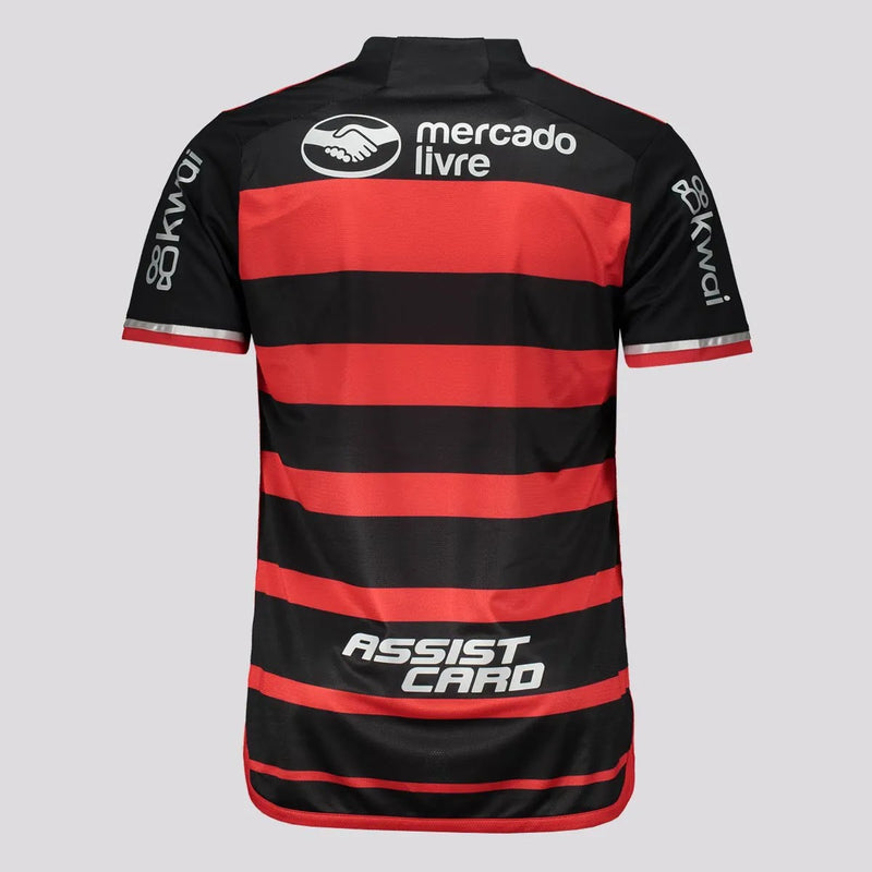 Camisa Flamengo I 24/25 - Torcedor Adidas Masculina - Preta e vermelha